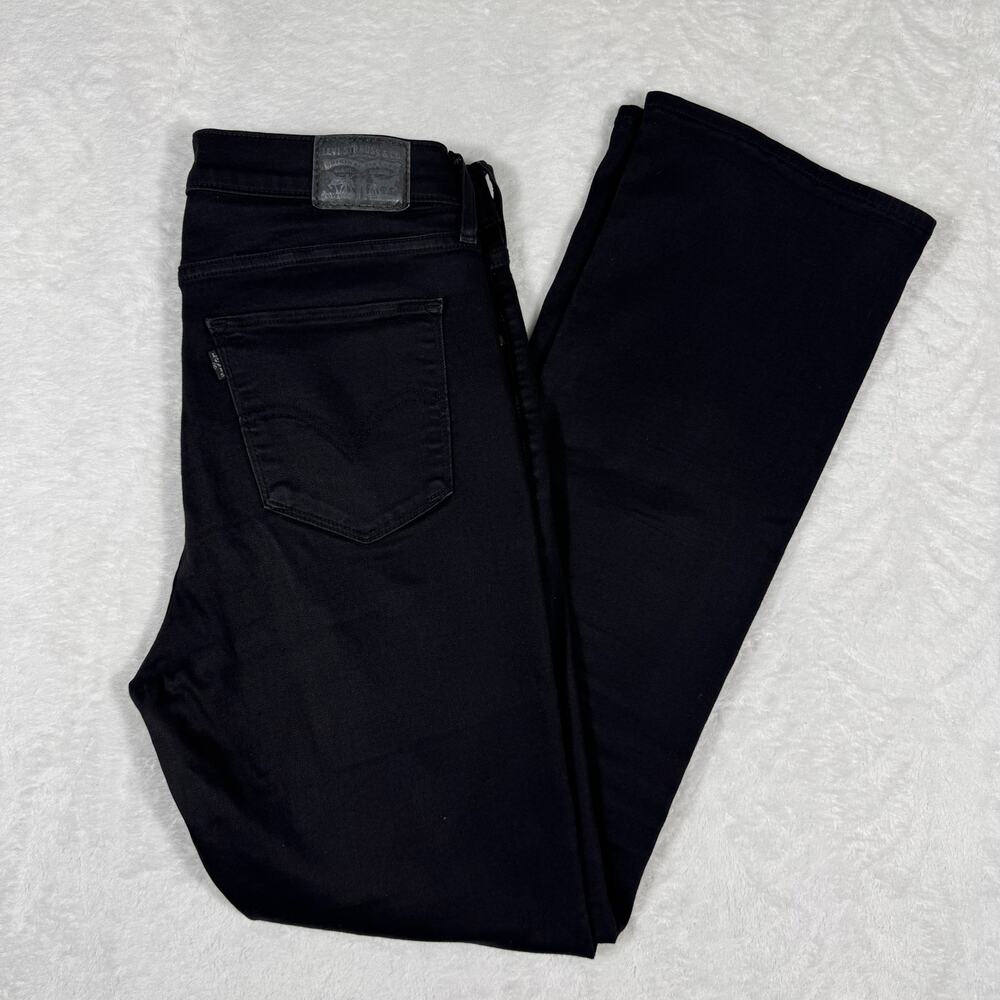 Levi Strauss Classic Bootcut Women's 10 Black Jeans Stretch 30X32 High Rise